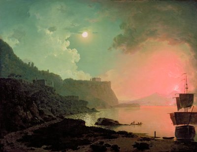 Vesuvius vanaf Posillipo, c.1788 door Joseph Wright of Derby